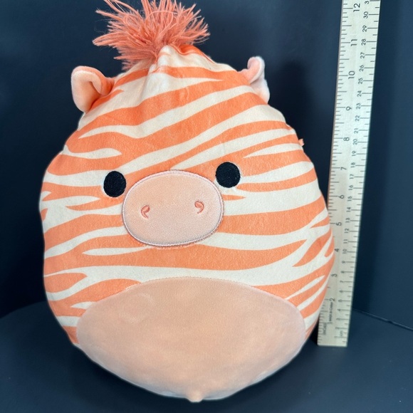 Squishmallow Orange Zebra Plush Toy size 12 “ pre owned Exellent condition - Picture 3 of 4